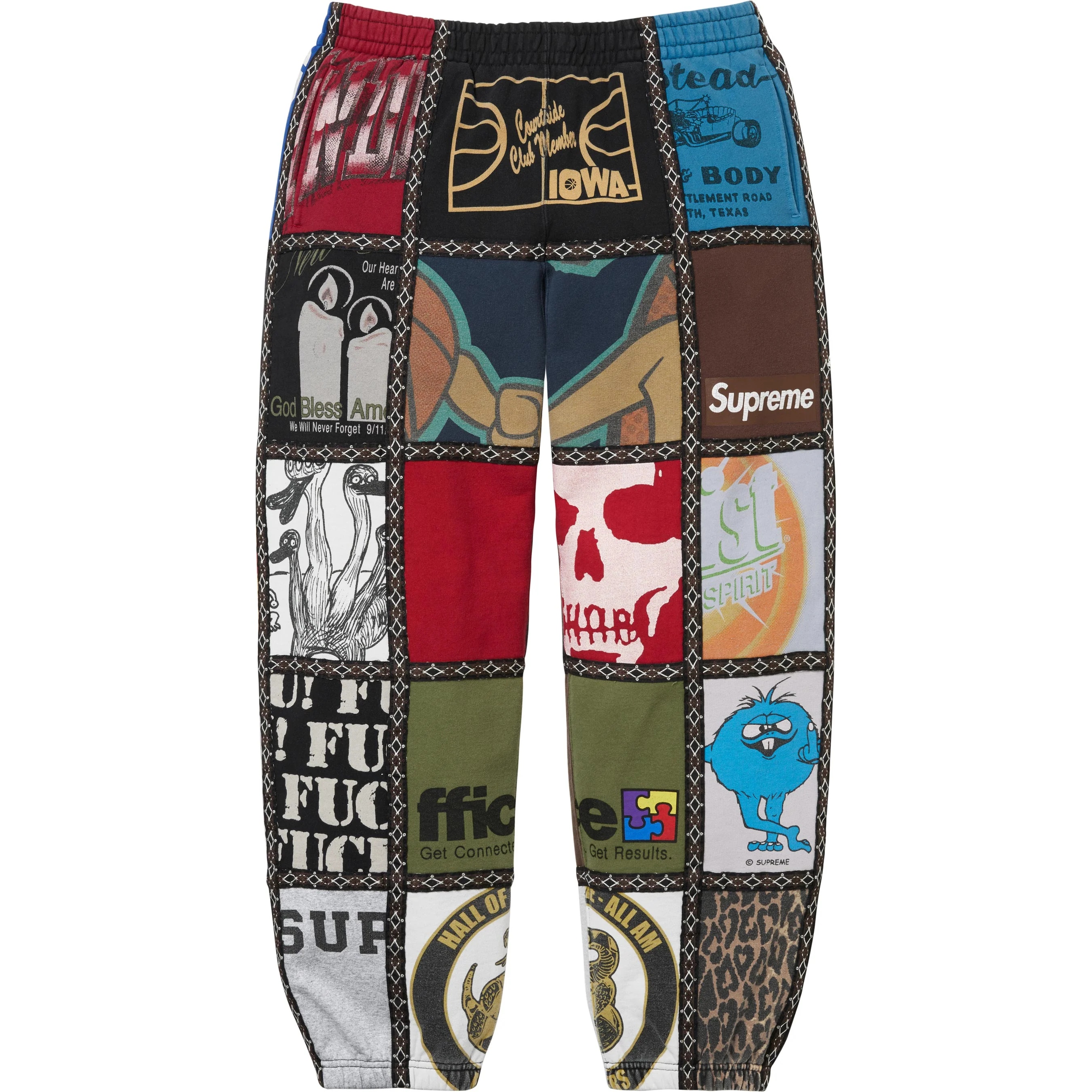 Supreme®/Number (N)ine® Patchwork Sweatpant view 3